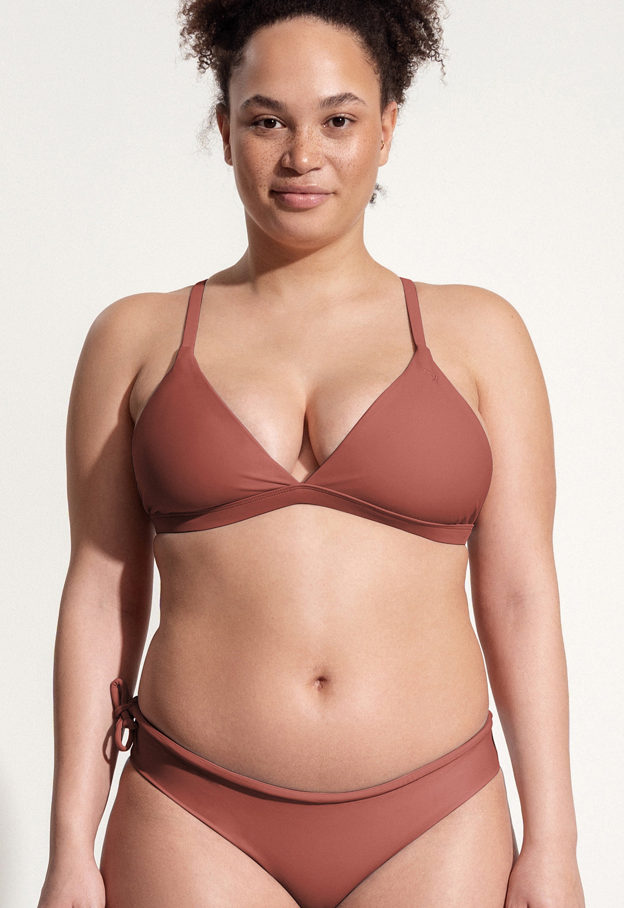 Surf Bikini Top "Esox" in clay red