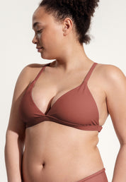 Surf Bikini Top "Esox" in clay red