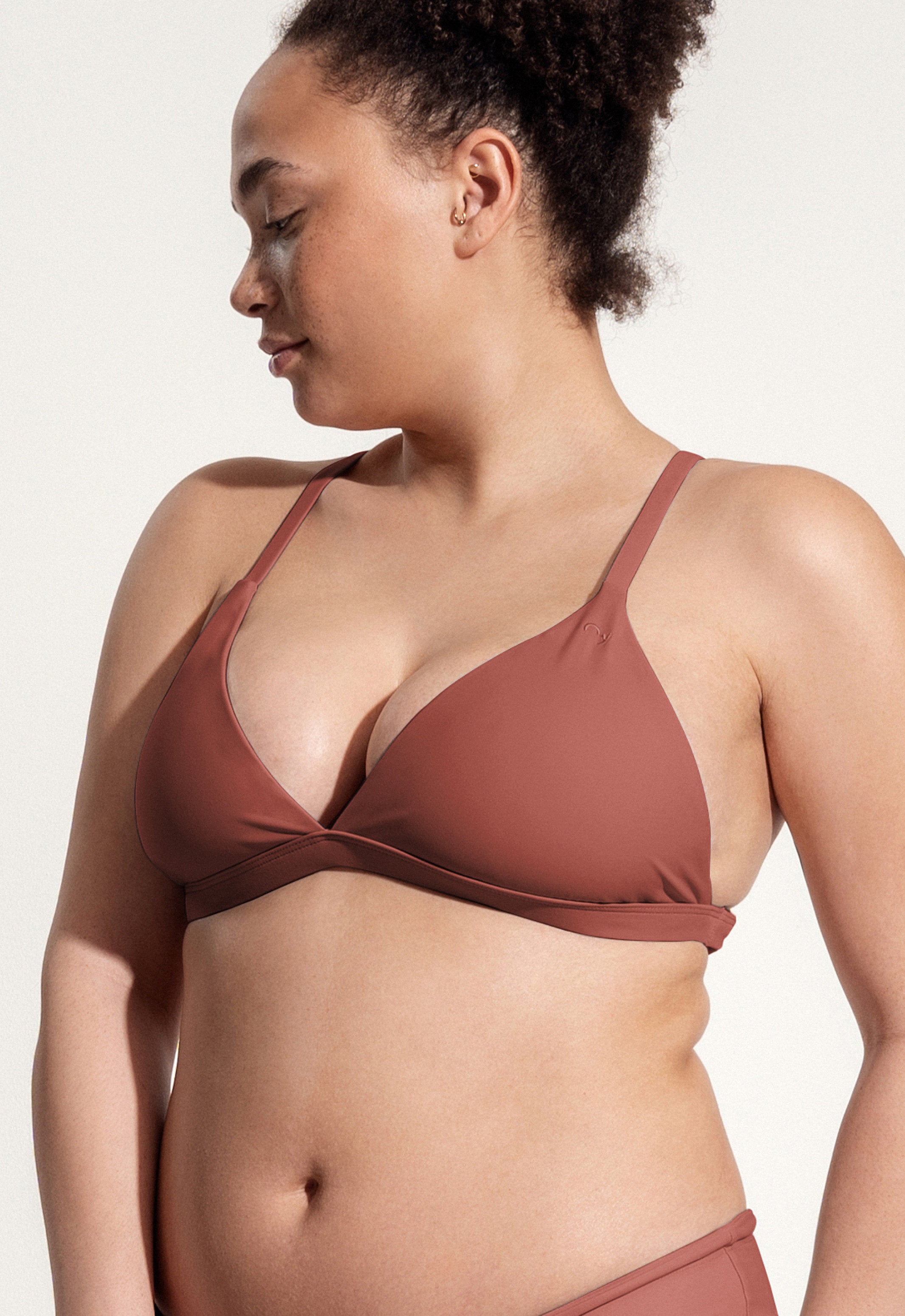 Surf Bikini Top "Esox" in clay red