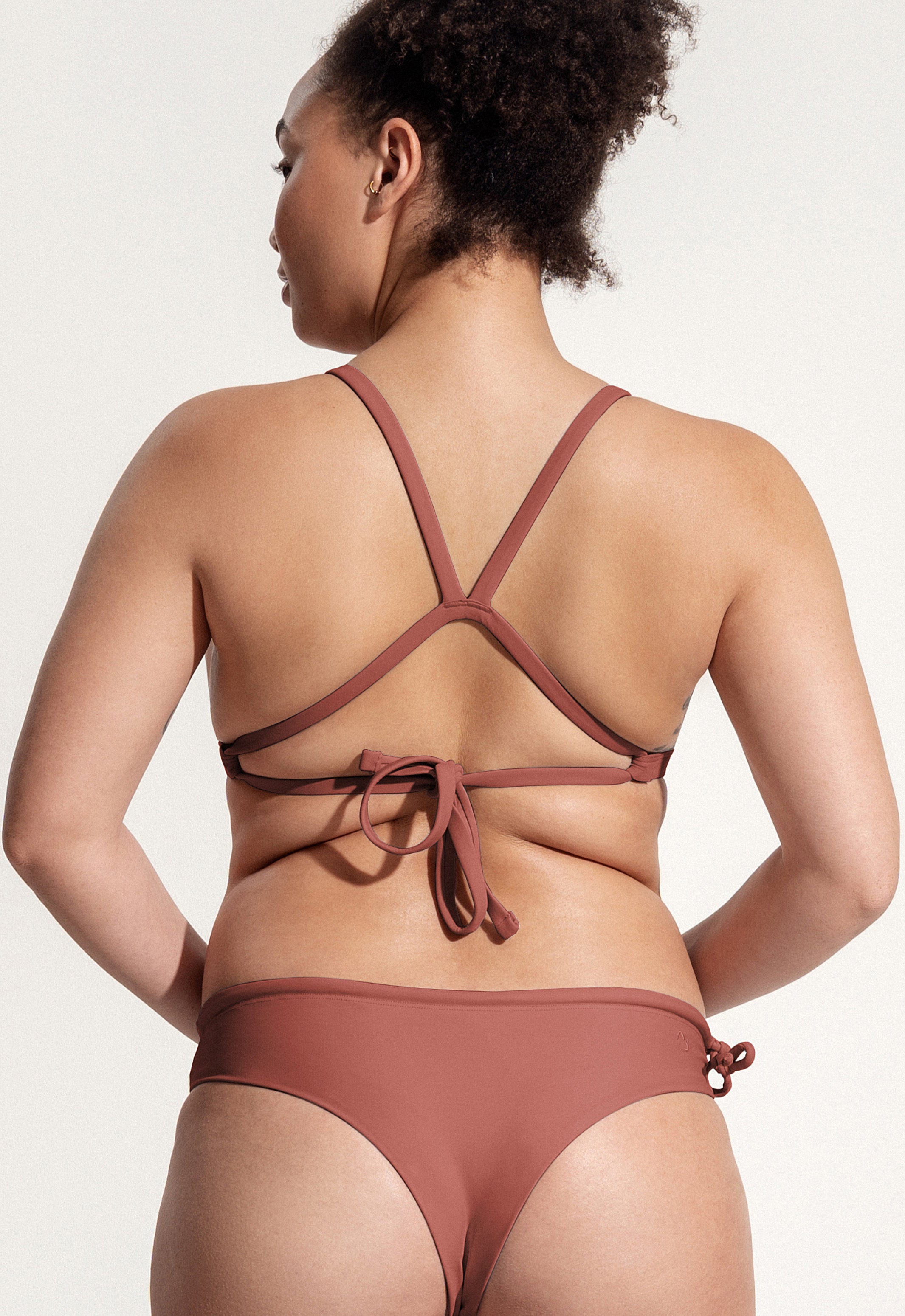 Surf Bikini Top "Esox" in clay red