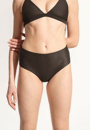 Surf Bikini Bottom "Fugu" in dark brown