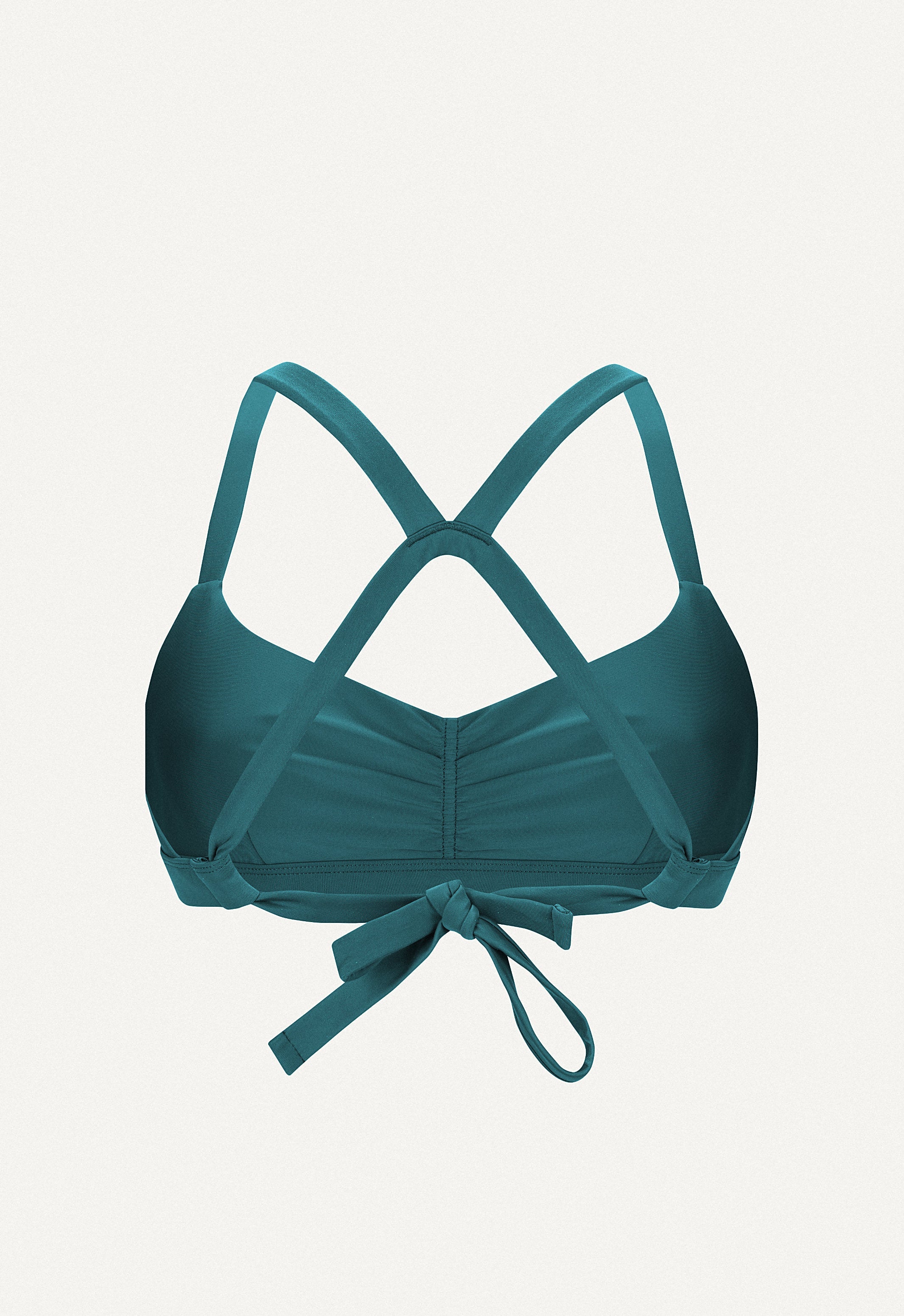 Surf Bikini Top "Hoki" in petrol blue