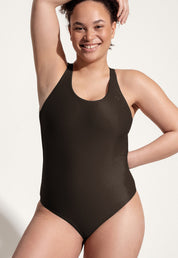Surf Swimsuit "Kelt" in dark brown