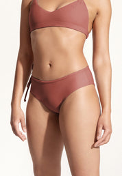 Surf Bikini Bottom "Opah" in clay red