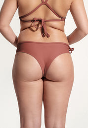 Surf Bikini Bottom "Tope" in clay red