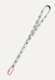 Oy Lanyard with pink carabiner