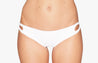 Bikini Hose „Hawaii“ in Weiss gerippt 1