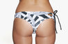 Surf Bikini Hose „Brasil“ in Eden Print BW & Schwarz 2