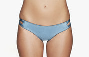 Bikini Hose „Hawaii“ in Teal & Frost Blau 3