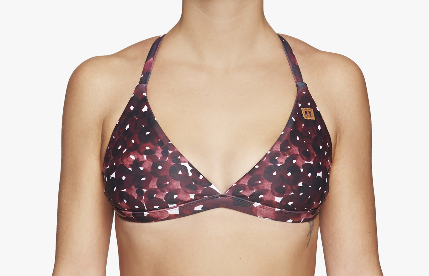 Surf Bikini Oberteil „Malea“ in Blossom Rot 1