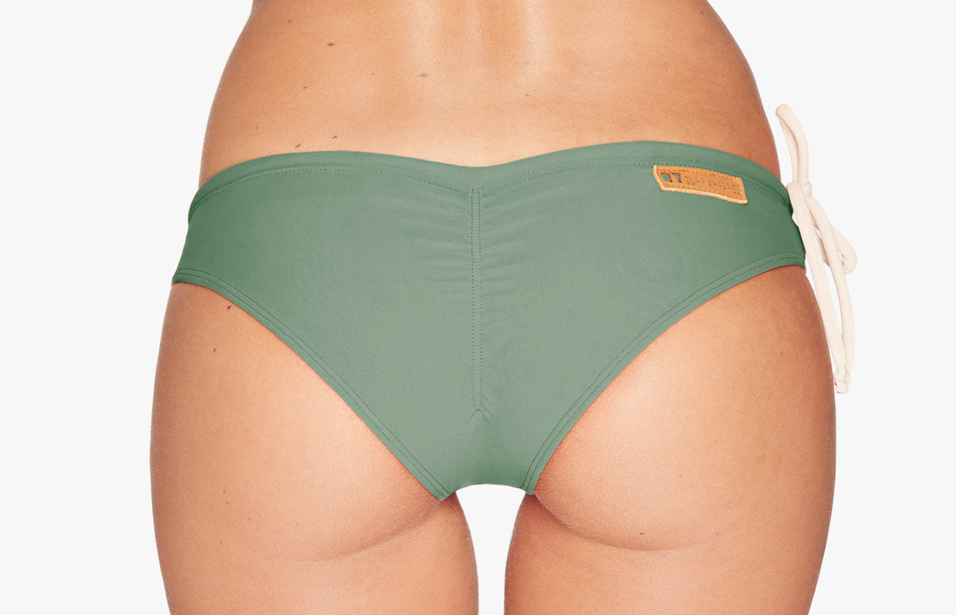 Surf Bikini Hose „Borneo“ in Moss Grün & Appeal Orange 3