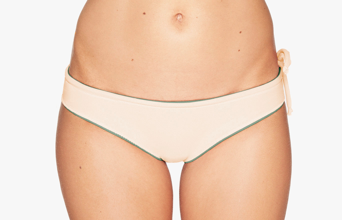 Surf Bikini Hose „Borneo“ in Moss Grün & Appeal Orange 2