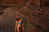Bikini Hose „Hawaii“ in Teal & Frost Blau 5