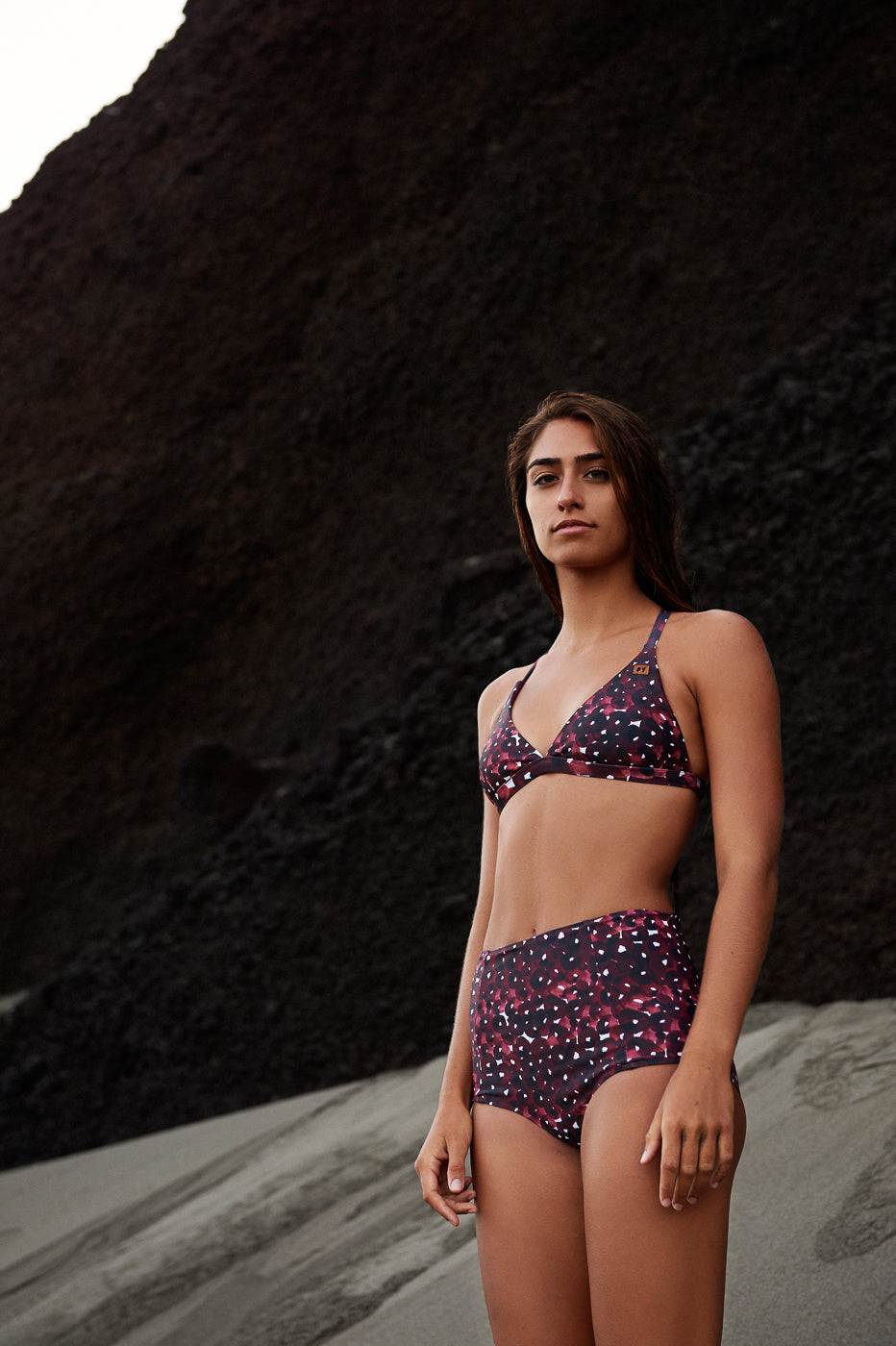 Surf Bikini Oberteil „Malea“ in Blossom Rot 3