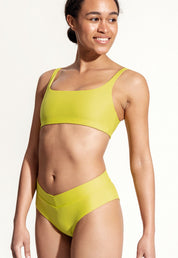 Bikini Oberteil „Vento“ in Lime Gelb 1