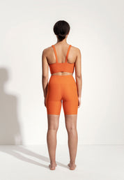 Kurze Legggings „Capri“ in Tangerine Orange 1