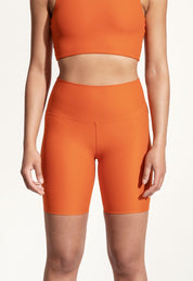 Kurze Legggings „Capri“ in Tangerine Orange 2