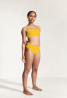 Bikini Hose „Bayamo“ in Sonnengelb gerippt 3