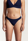 Bikini Hose „Oroshi“ in Dunkelblau gerippt 2