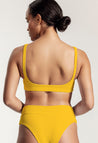 Bikini Oberteil „Vento“ in Sonnengelb gerippt 2