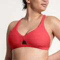 Surf Bikini Oberteil „Coho“ in Erdbeerrot